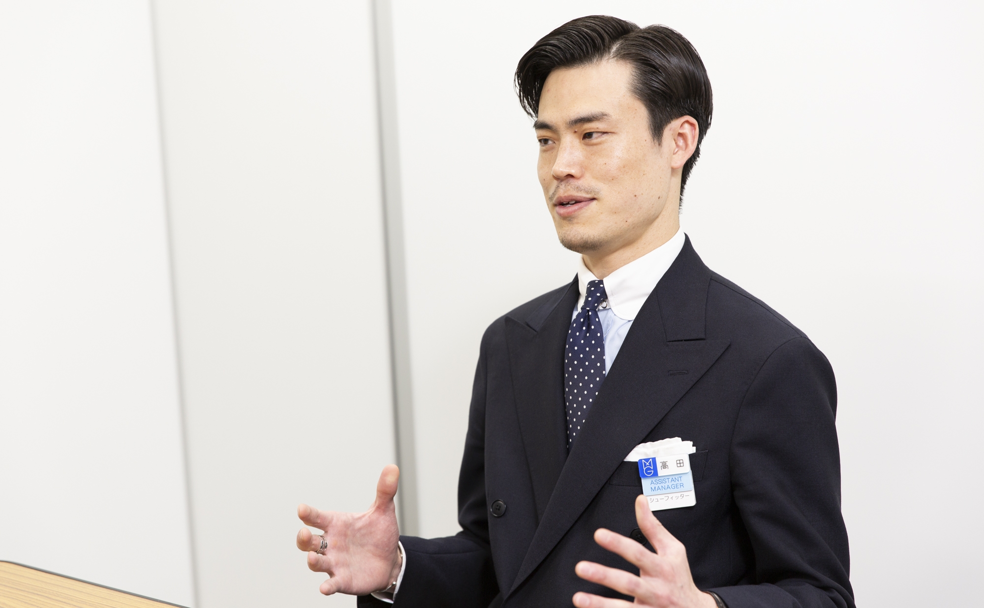 紳士靴を中心に、百貨店ならではのトータルな提案でファンを増やしたい