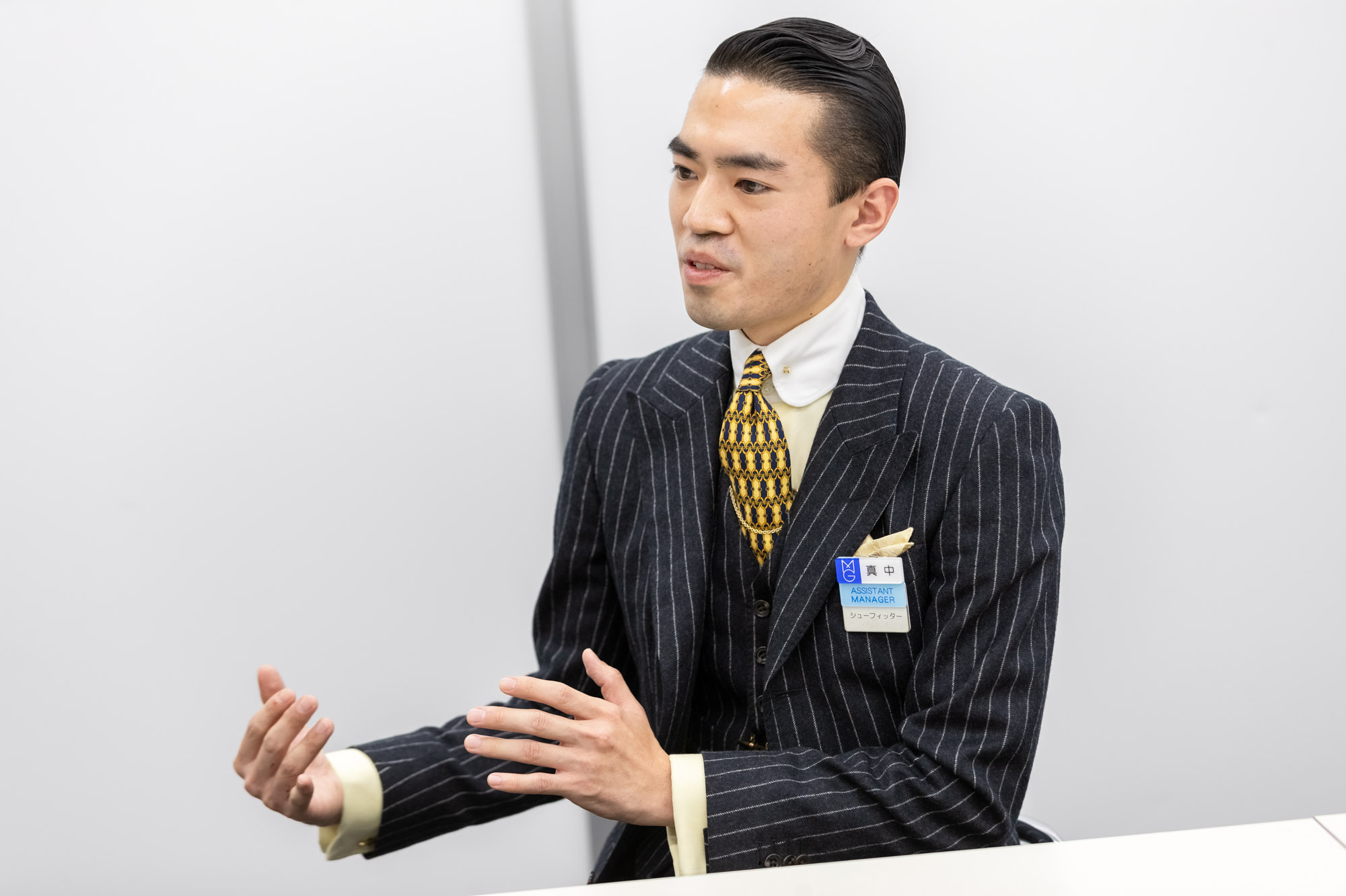 頭からつま先まで、「ドレスアップラウンジ」のポテンシャルを活かした理想のスーツスタイルを提供